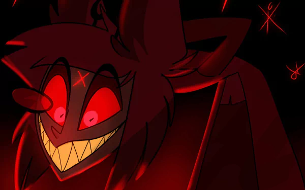 Hazbin Hotel HD Wallpaper: Alastor's Grin by patrika