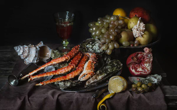 seafood food still life HD Desktop Wallpaper | Background Image
