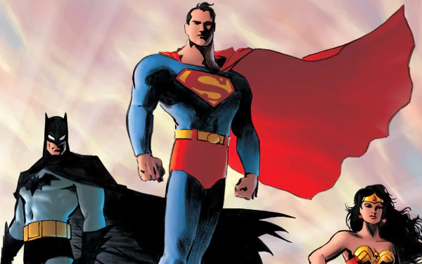 Superman Wonder Woman Batman Comic trinity HD Desktop Wallpaper | Background Image