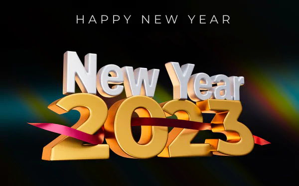 Happy New Year holiday New Year 2023 HD Desktop Wallpaper | Background Image