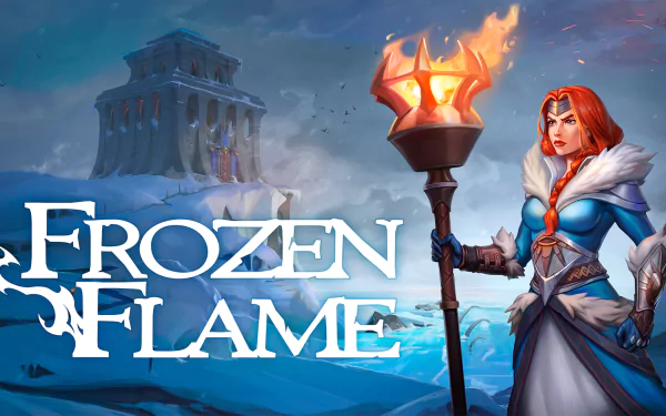 video game Frozen Flame HD Desktop Wallpaper | Background Image