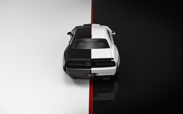 A sleek Dodge vehicle on a high-definition desktop wallpaper.