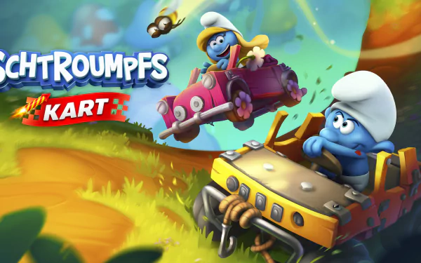video game Smurfs Kart HD Desktop Wallpaper | Background Image