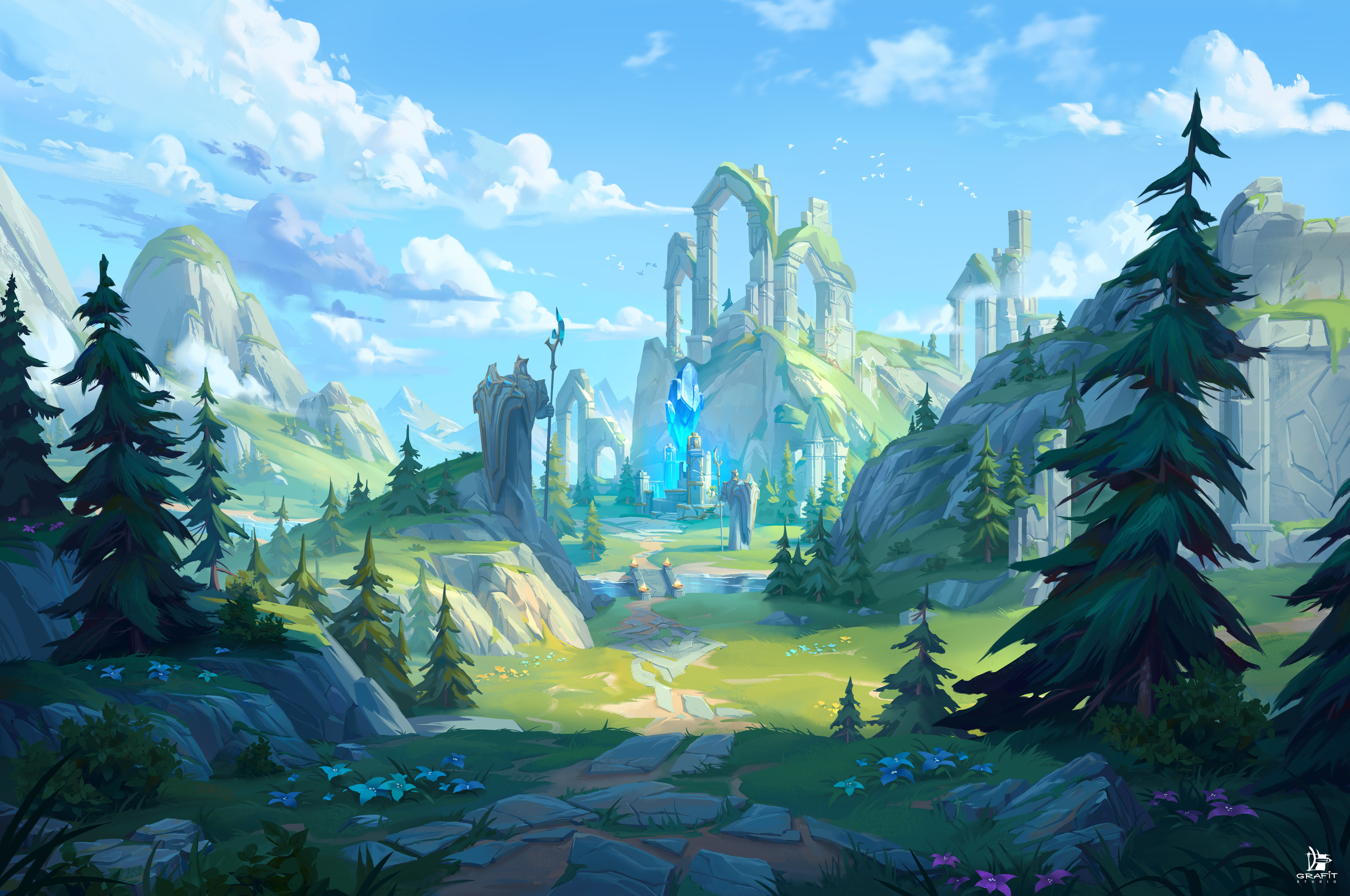 Video Game League of Legends: Wild Rift HD Wallpaper by Lion song