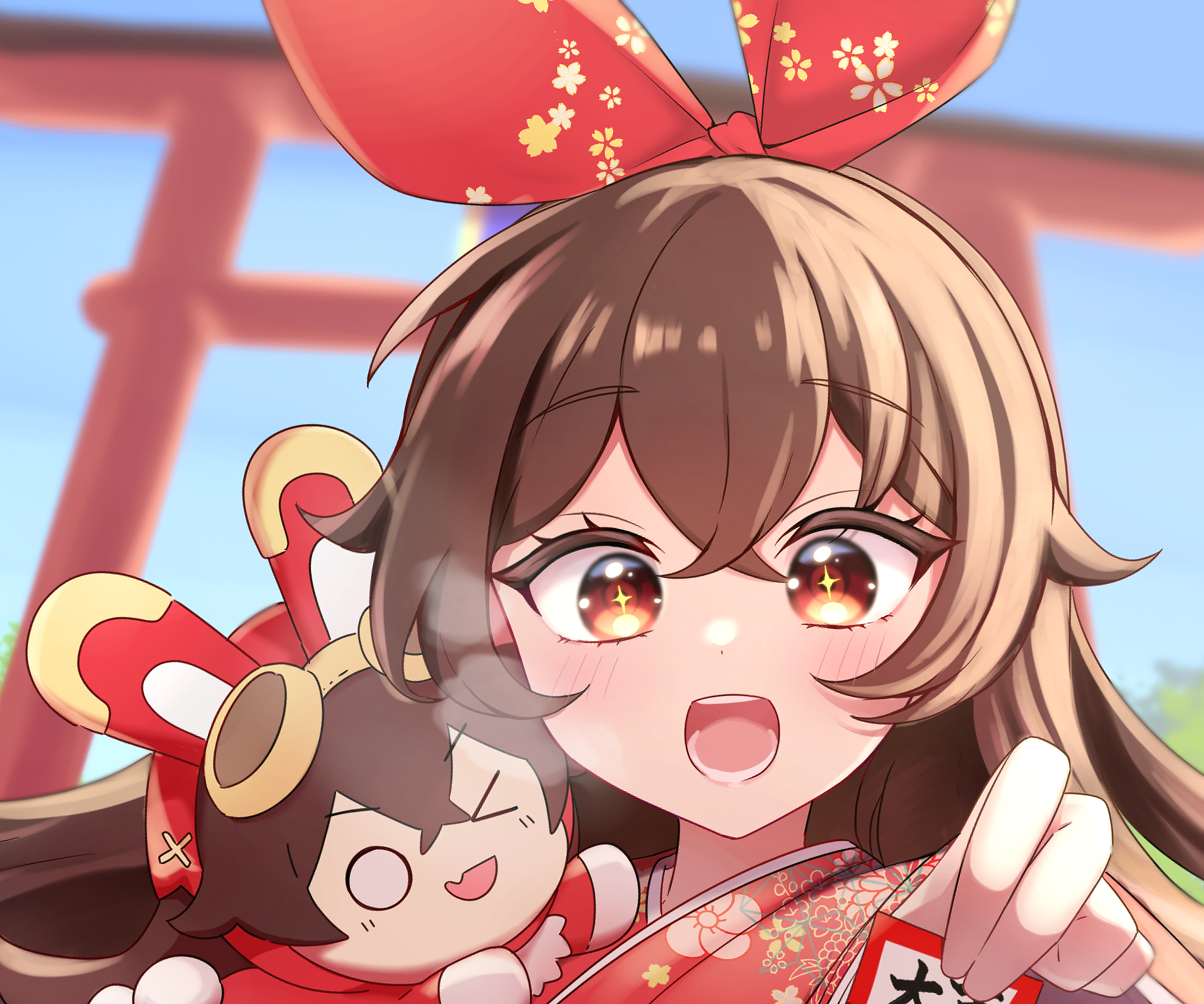 Download Amber (Genshin Impact) Video Game Genshin Impact HD Wallpaper