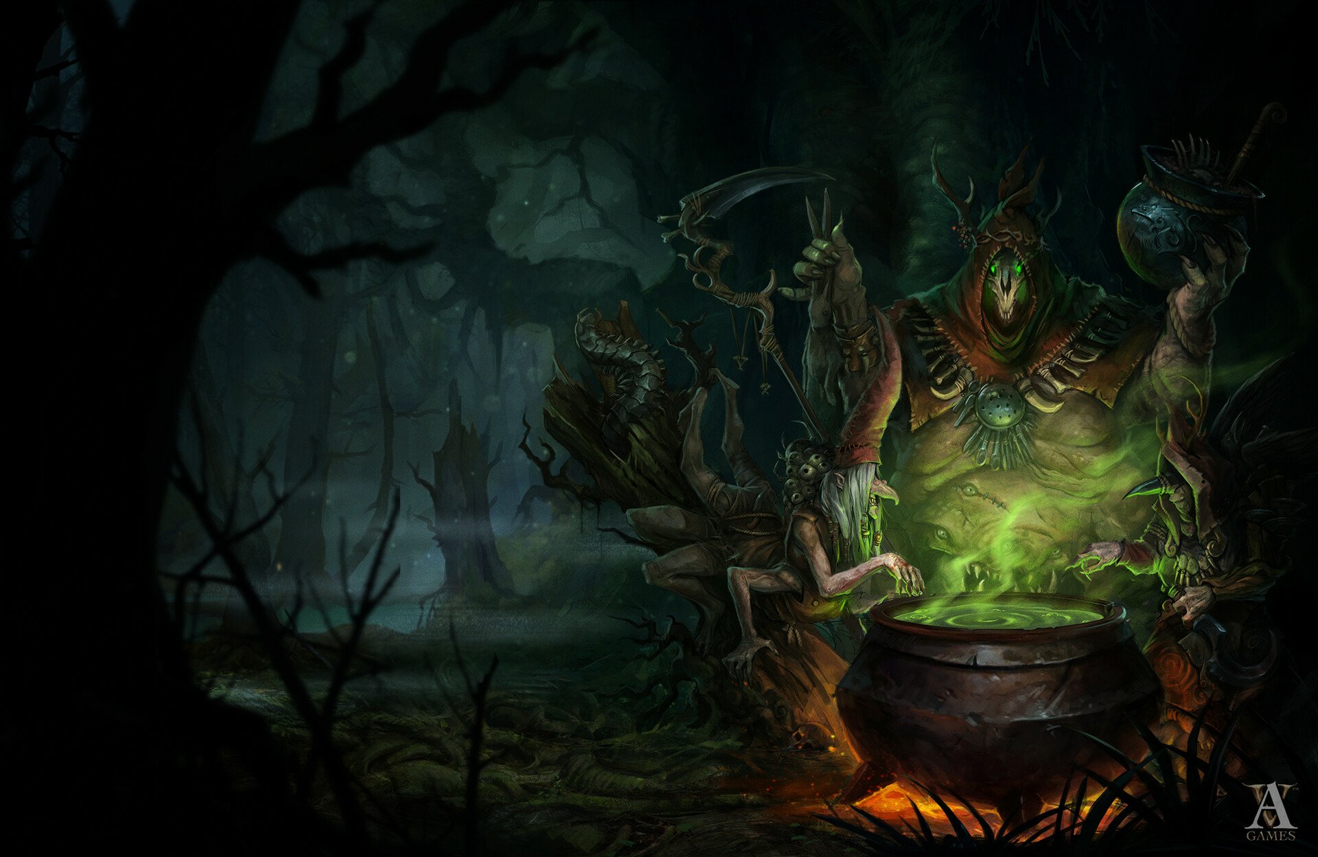 Download Dark Witch HD Wallpaper by Klaher Baklaher