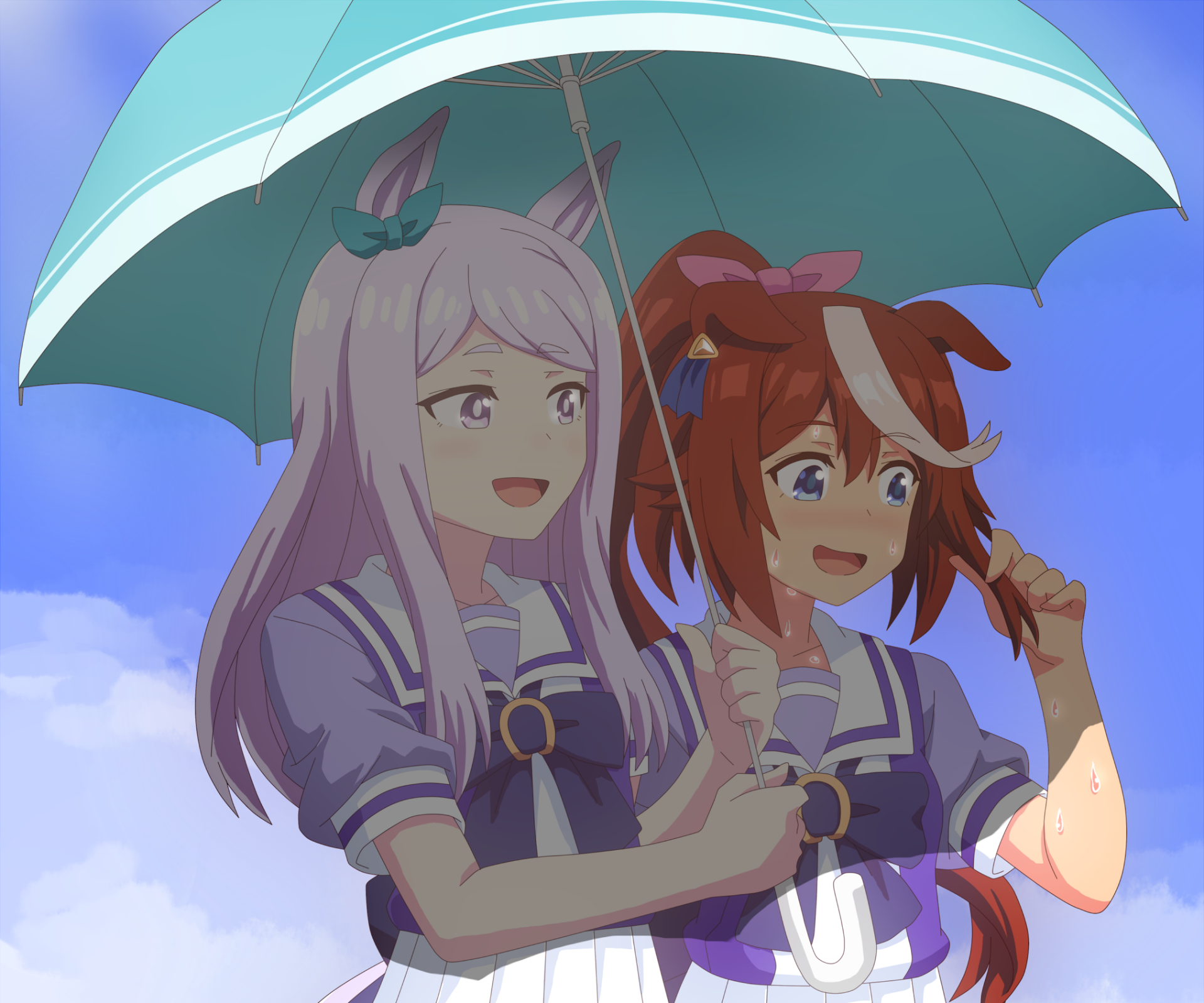 Download Tokai Teio Mejiro McQueen Anime Uma Musume: Pretty Derby HD Wallpaper