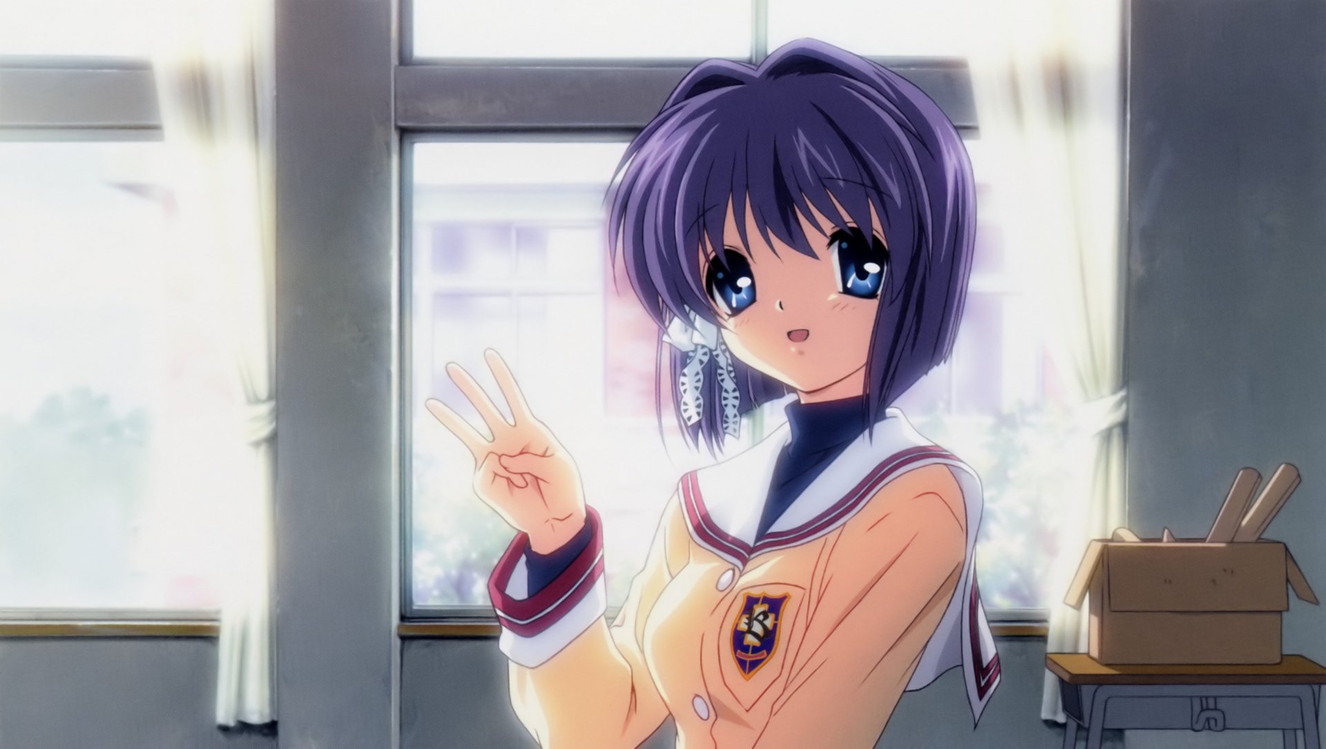 Download Ryou Fujibayashi Anime Clannad HD Wallpaper