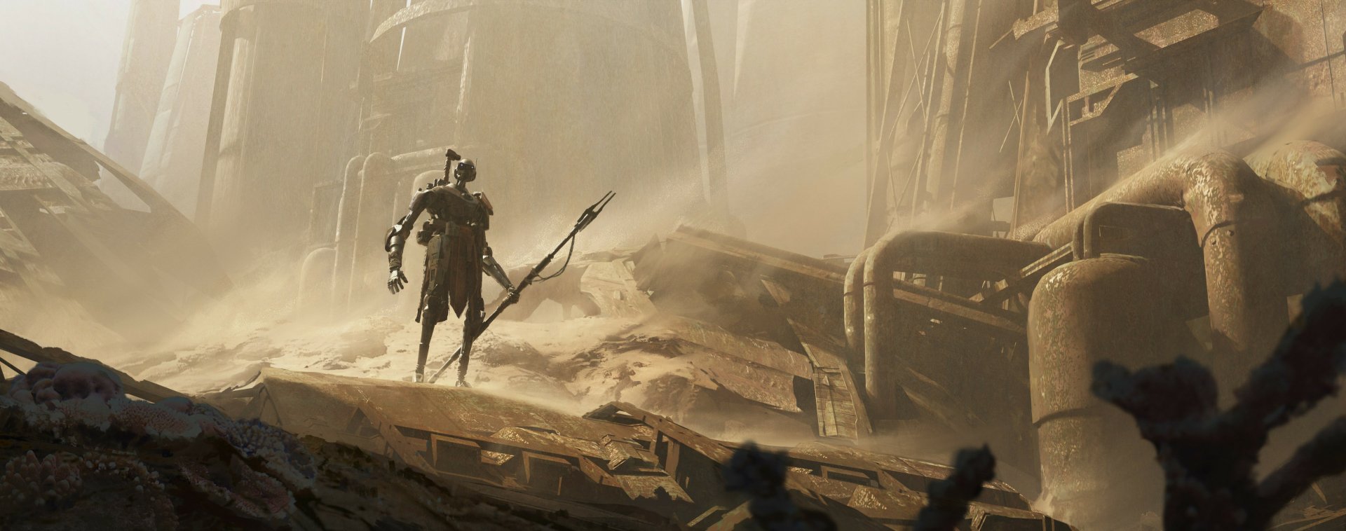 Download Sci Fi Robot HD Wallpaper by Andrew Andreev