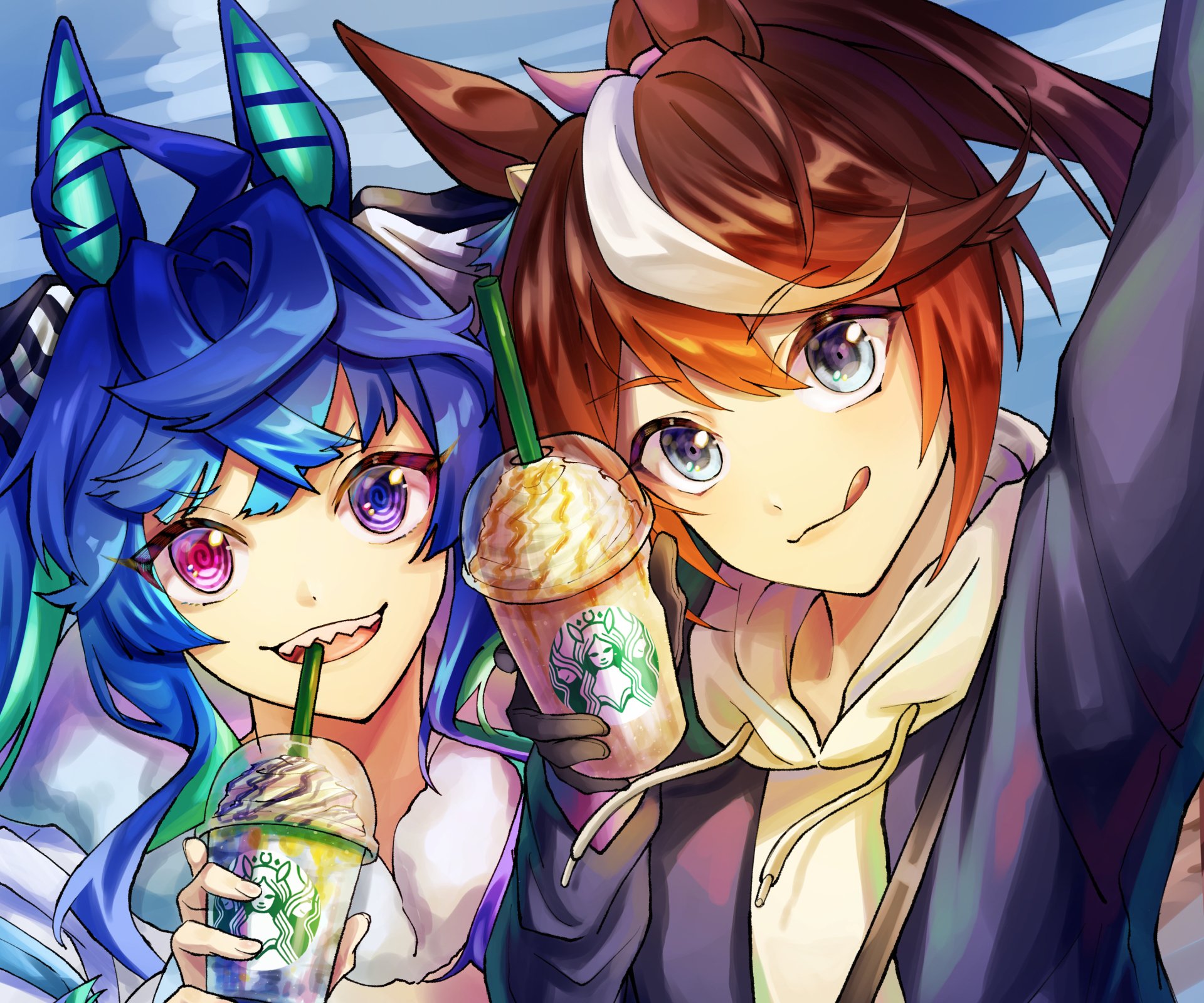 Download Twin Turbo (Uma Musume) Tokai Teio Anime Uma Musume: Pretty Derby HD Wallpaper