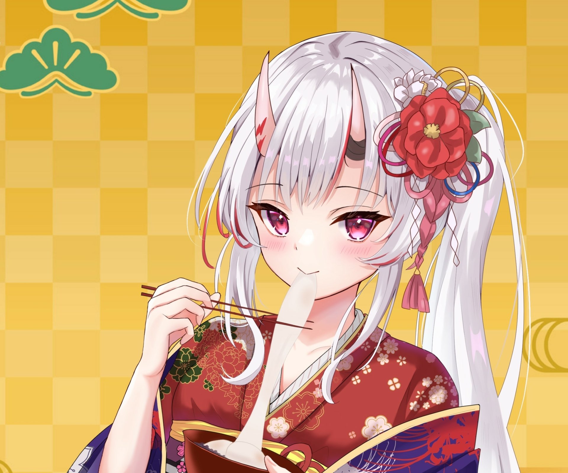 Download Hololive Nakiri Ayame Anime Virtual Youtuber HD Wallpaper by o29sukizero