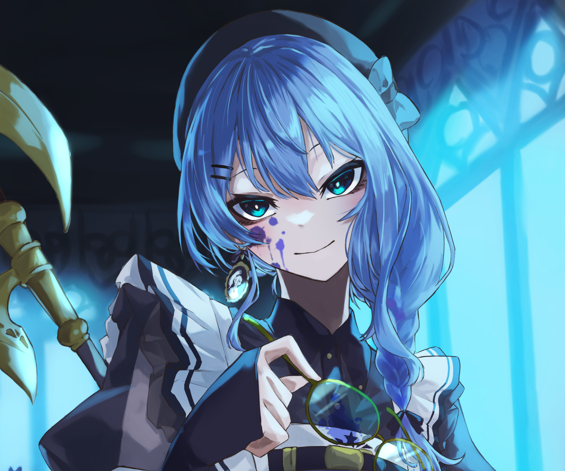 Download Hololive Hoshimachi Suisei Anime Virtual Youtuber HD Wallpaper by Ayakashi9109