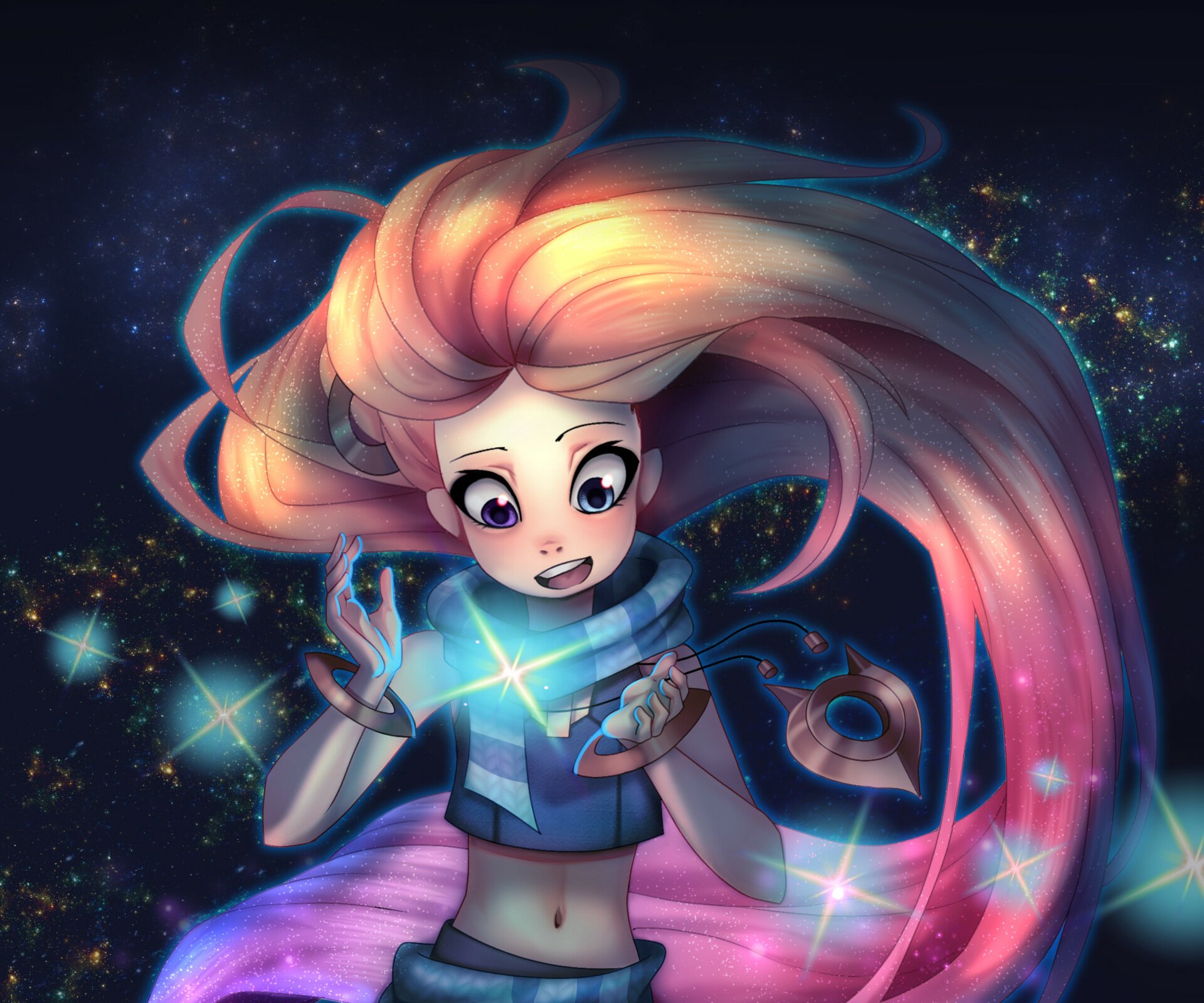 Download Zoe (League Of Legends) Video Game League Of Legends HD Wallpaper by Odeko Yma