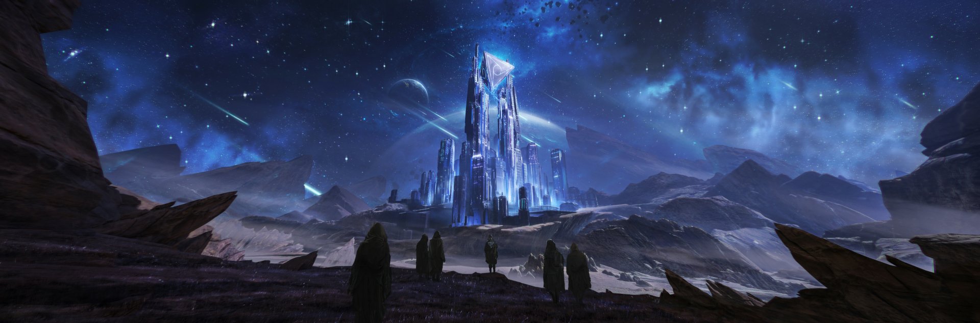 Download Sci Fi City Sci Fi City HD Wallpaper by Rutger van de Steeg