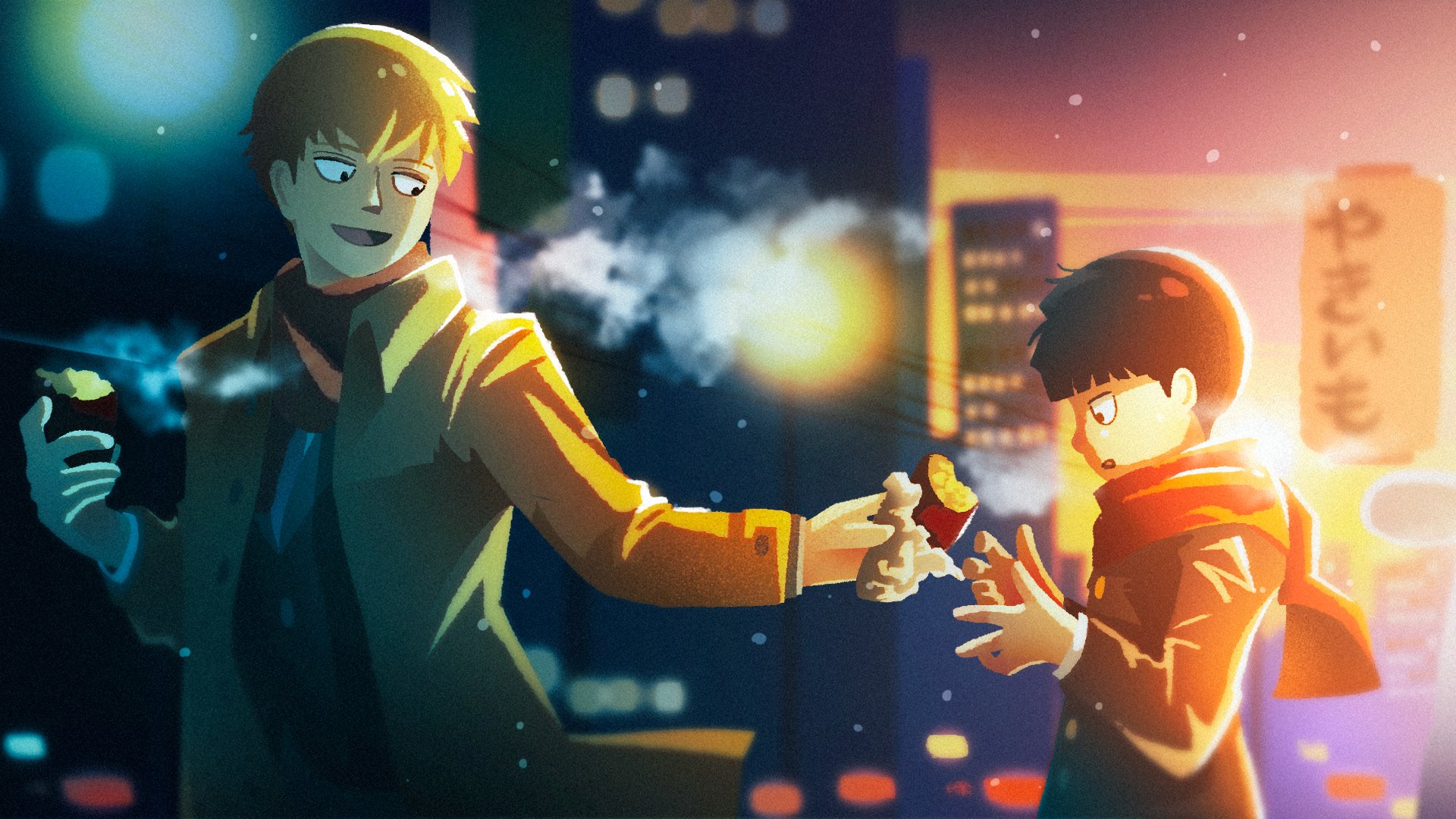 Download Shigeo Kageyama Arataka Reigen Anime Mob Psycho 100 HD Wallpaper by Ma