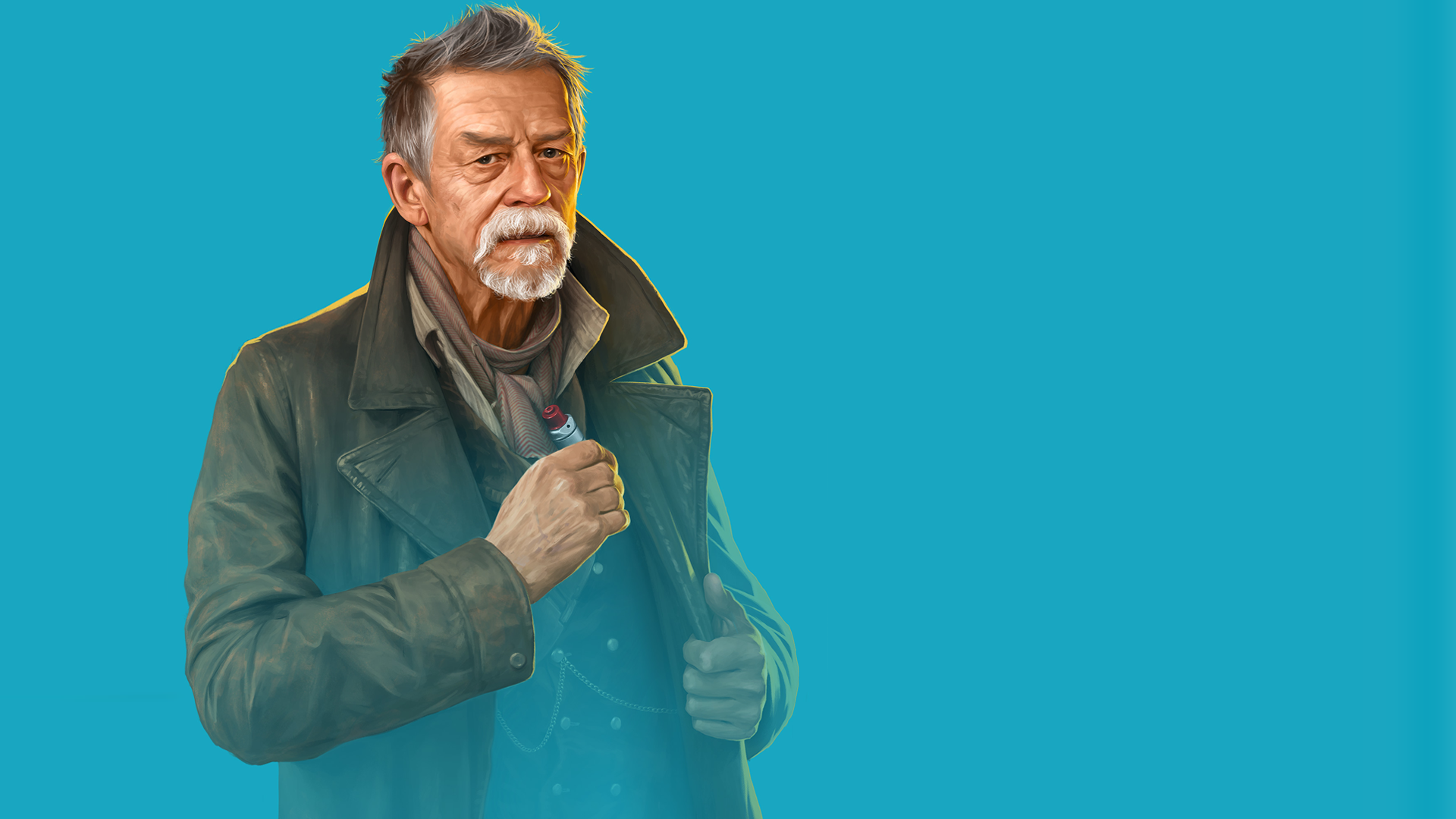 Download Sci Fi Beard Blue Old John Hurt TV Show Doctor Who (2005) HD Wallpaper by Spirit--Of-Adventure