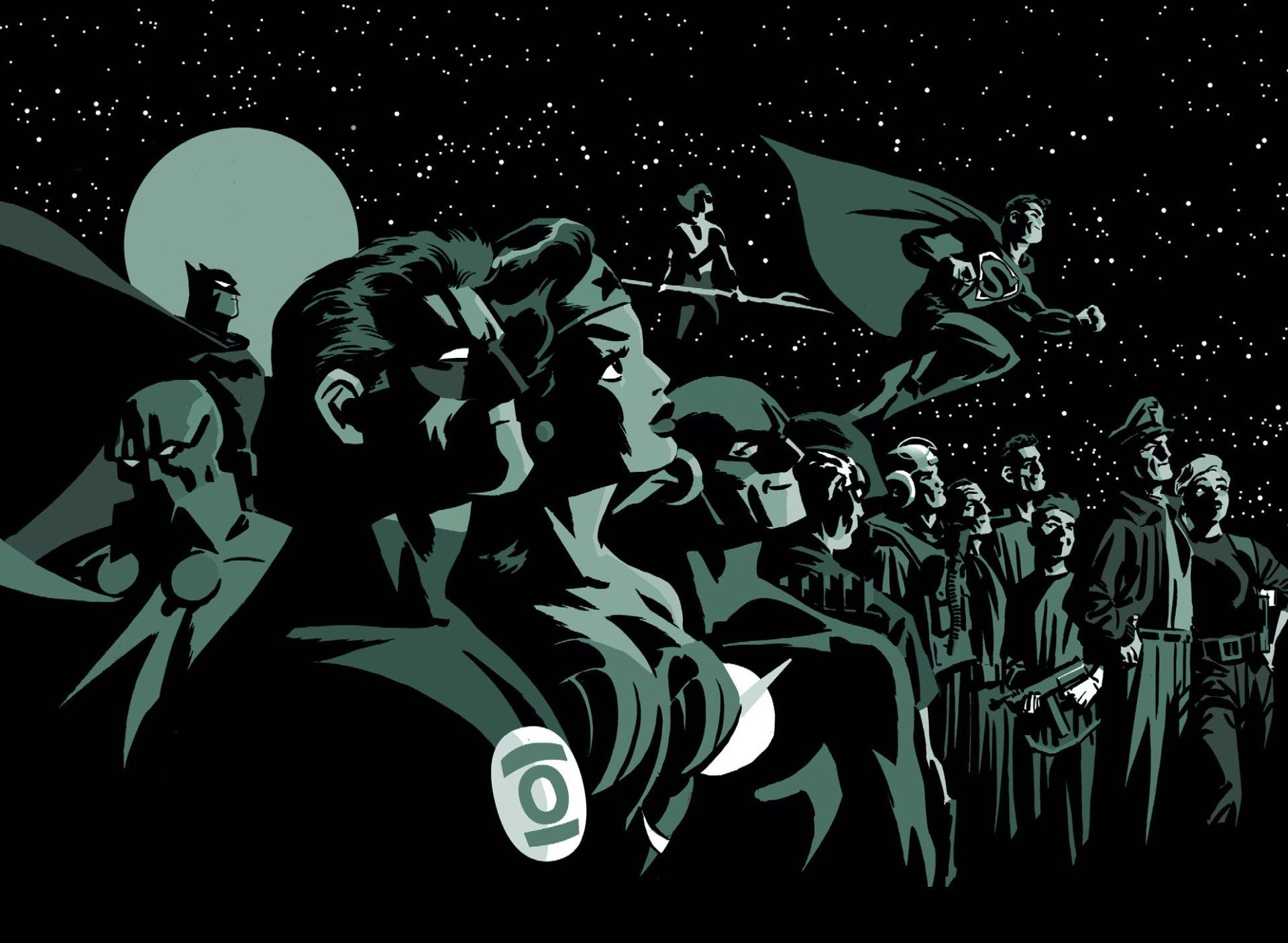 Download Comic DC: The New Frontier HD Wallpaper by Darwyn Cooke