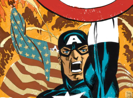 Comic Captain America: White HD Desktop Wallpaper | Background Image