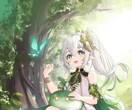 Slime (Genshin impact) Nahida (Genshin Impact) video game Genshin Impact HD Desktop Wallpaper | Background Image