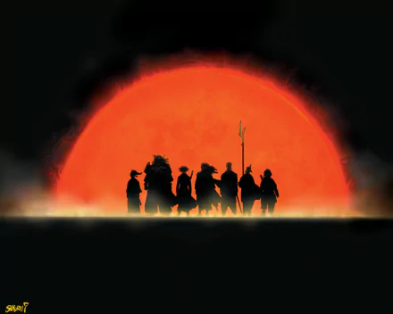 Anime samurai 7 HD Desktop Wallpaper | Background Image