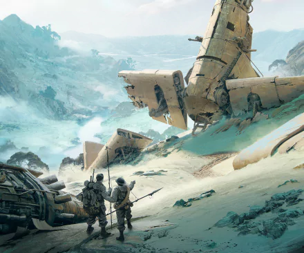 Sci Fi wreck HD Desktop Wallpaper | Background Image