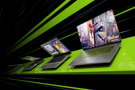 Vibrant HD Nvidia desktop wallpaper showcasing cutting-edge technology aesthetics.