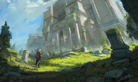 fantasy ruin HD Desktop Wallpaper | Background Image