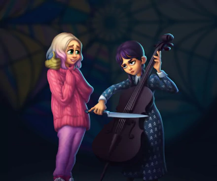  Wednesday &amp; Enid by Mayya Flowers