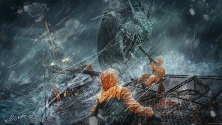 fantasy sea monster HD Desktop Wallpaper | Background Image