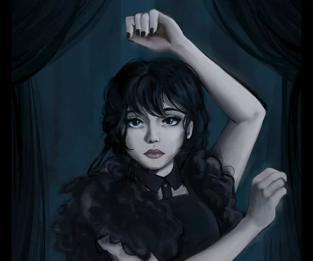  Wednesday Addams by Jess Boyle