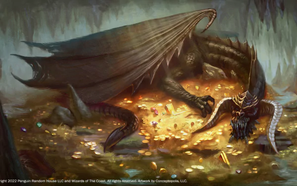  Dragon Treasures: Black Dragon by Wilson Nugraha