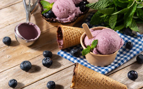 waffle cone food ice cream HD Desktop Wallpaper | Background Image