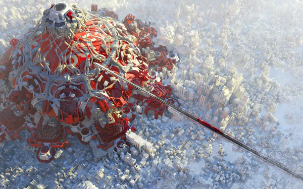 Sci Fi Structure HD Desktop Wallpaper | Background Image