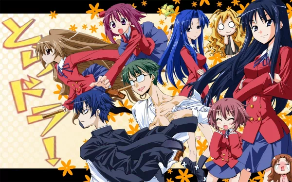 Ami Kawashima Yusaku Kitamura Yasuko Takasu Minori Kushieda Taiga Aisaka Anime Toradora! HD Desktop Wallpaper | Background Image