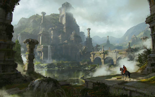 fantasy temple HD Desktop Wallpaper | Background Image