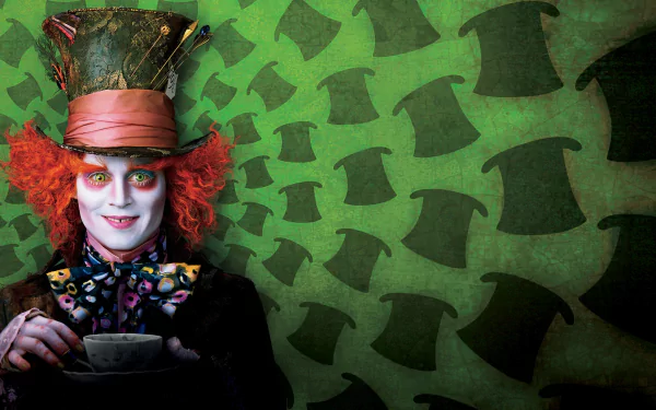 Mad Hatter Johnny Depp movie Alice in Wonderland (2010) HD Desktop Wallpaper | Background Image