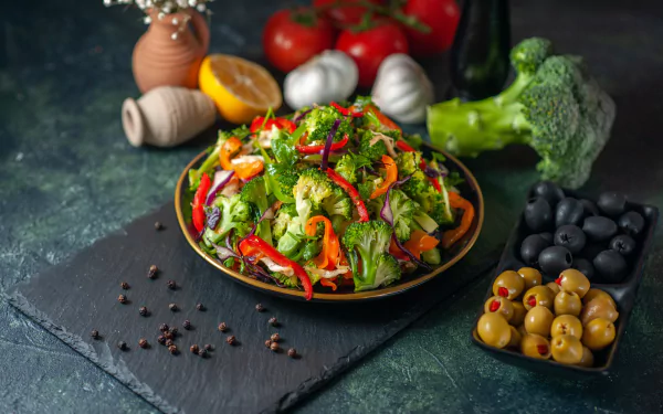 food salad HD Desktop Wallpaper | Background Image