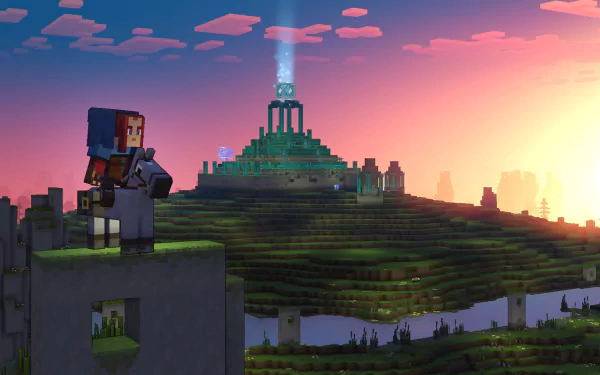 video game Minecraft Legends HD Desktop Wallpaper | Background Image