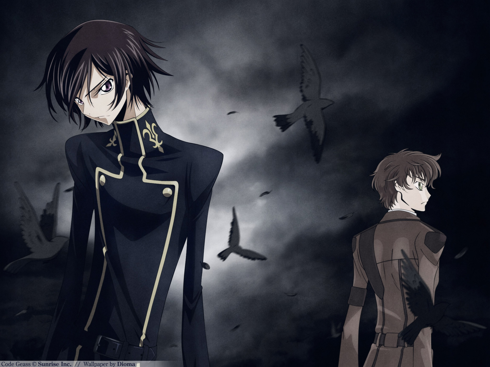 Lelouch Lamperouge Suzaku Kururugi Anime C.C. GIF, Anime, cg