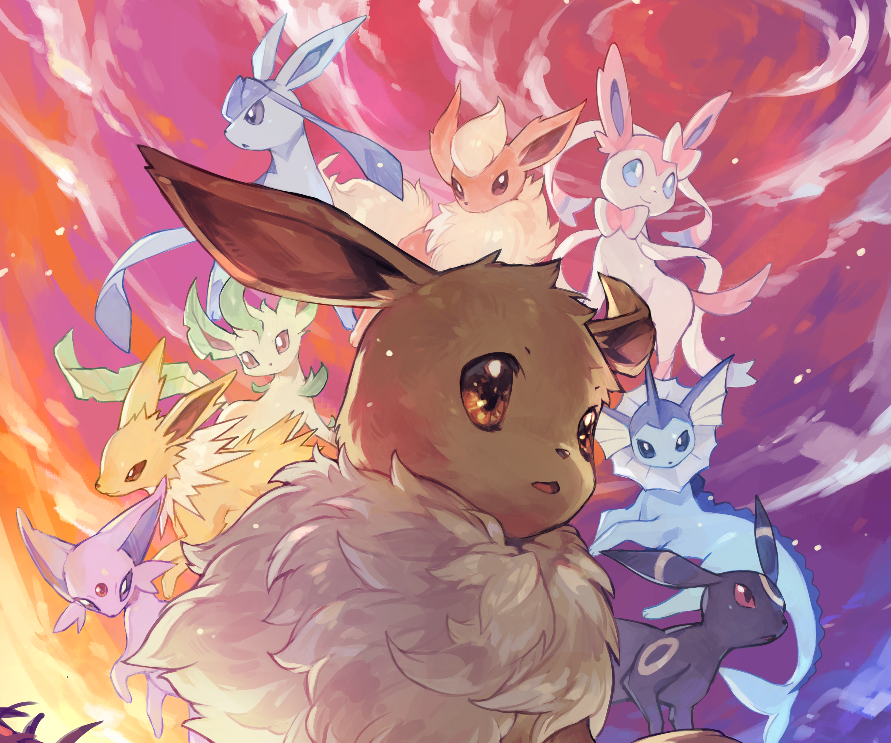 eevee evolutions wallpaper hd