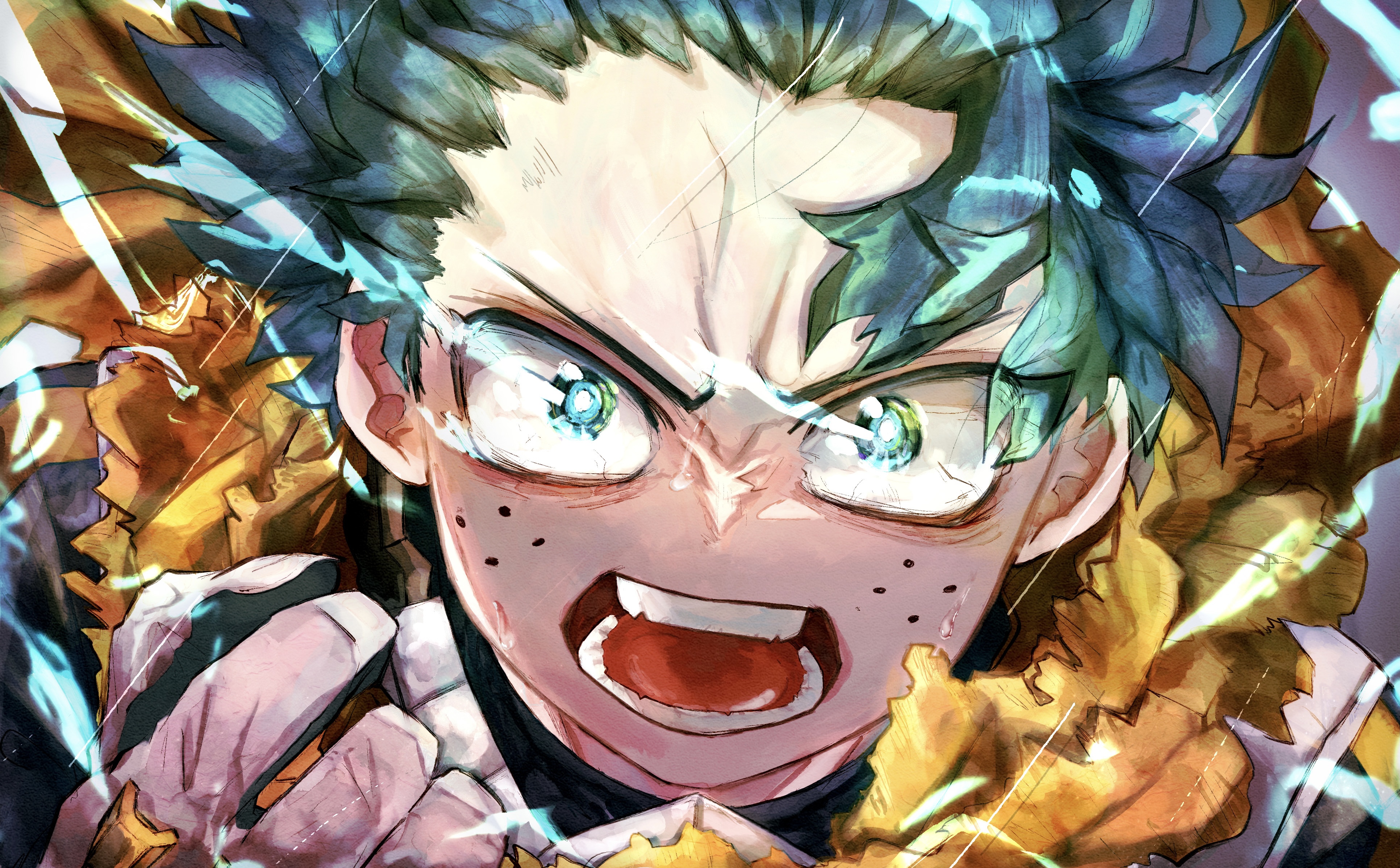 Midoriya, bnha, goku, my hero academia, HD phone wallpaper