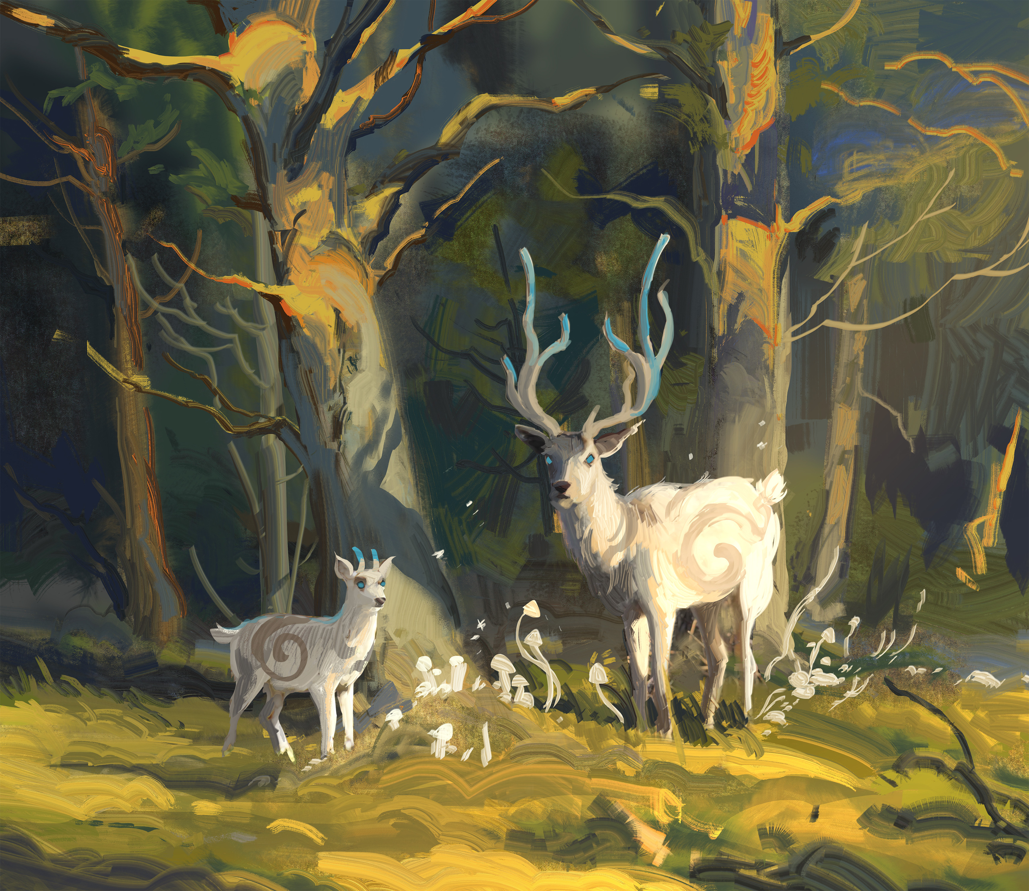 fantasy deer art