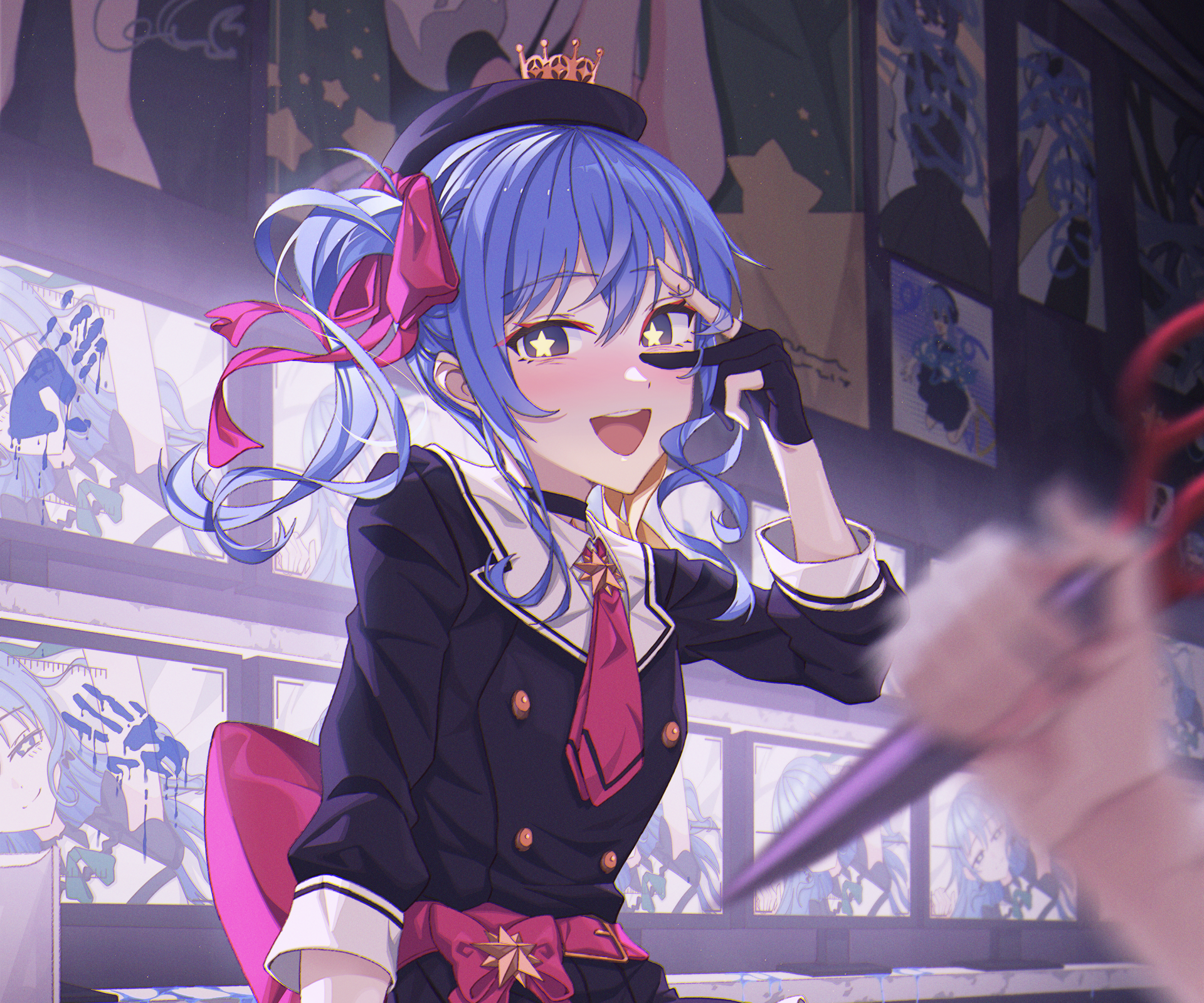 Download Hololive Hoshimachi Suisei Anime Virtual Youtuber HD Wallpaper by Yozora / よぞら