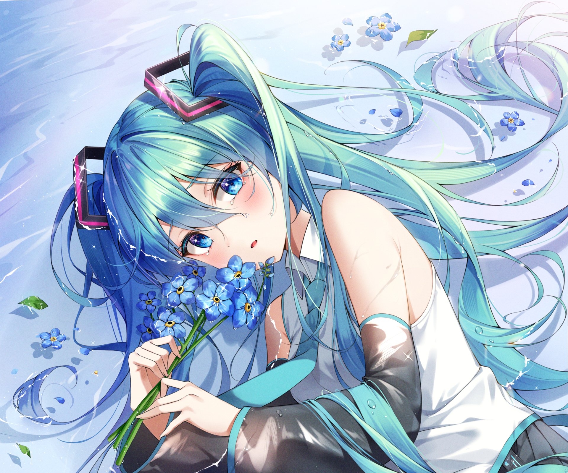 Download Hatsune Miku Anime Vocaloid HD Wallpaper by bingyam