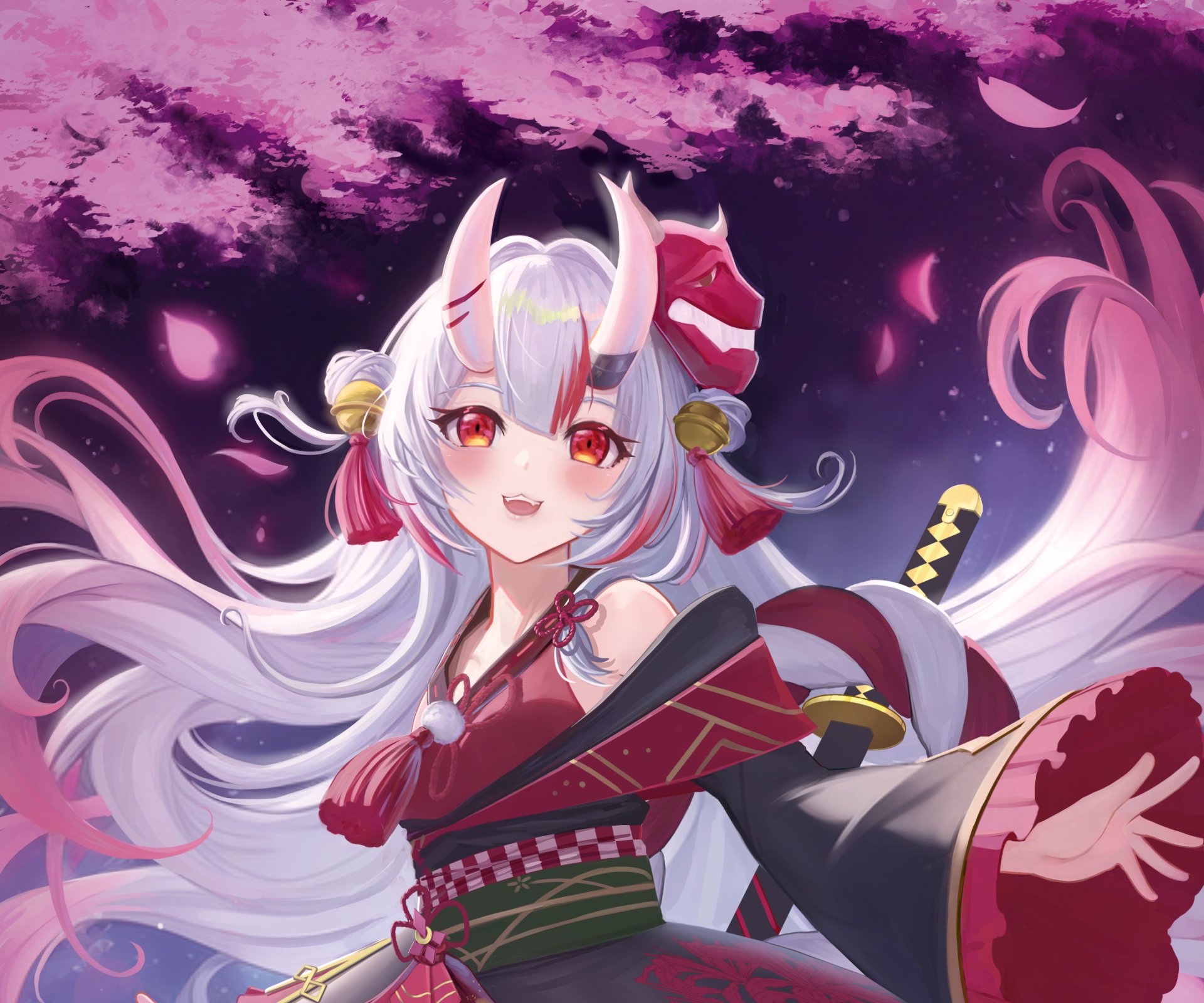 Download Hololive Nakiri Ayame Anime Virtual Youtuber HD Wallpaper by Yuan04191709