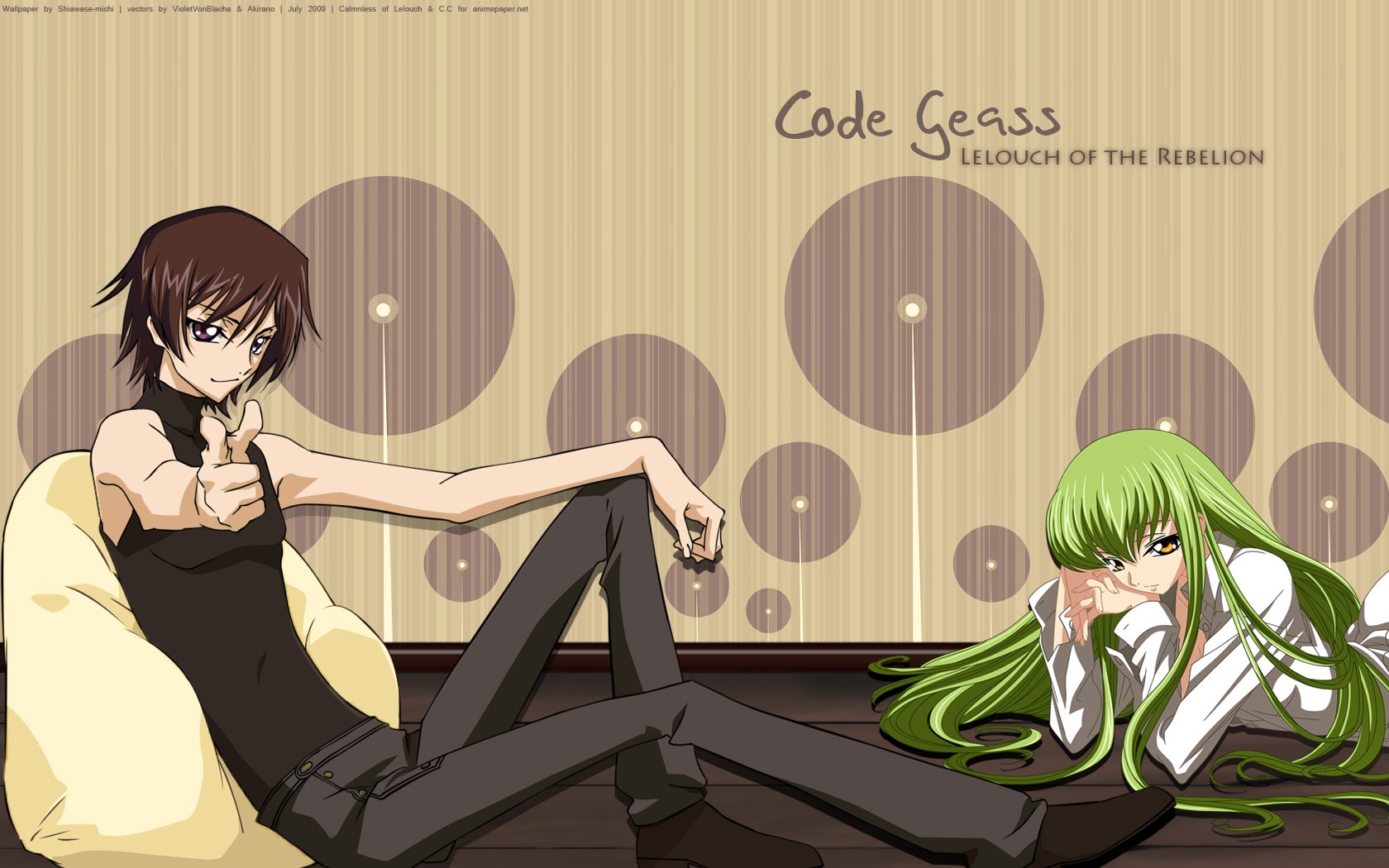 Code Geass — Lelouch Lamperouge & C.C. HD Wallpaper | 1680x1050 ...