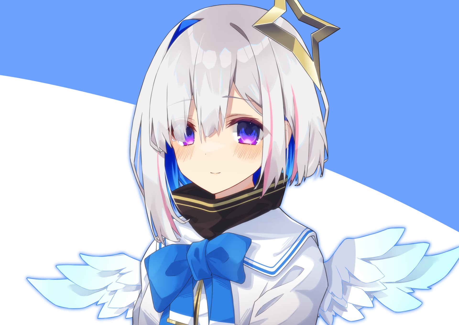 Download Hololive Amane Kanata Anime Virtual Youtuber HD Wallpaper by kisara mikami