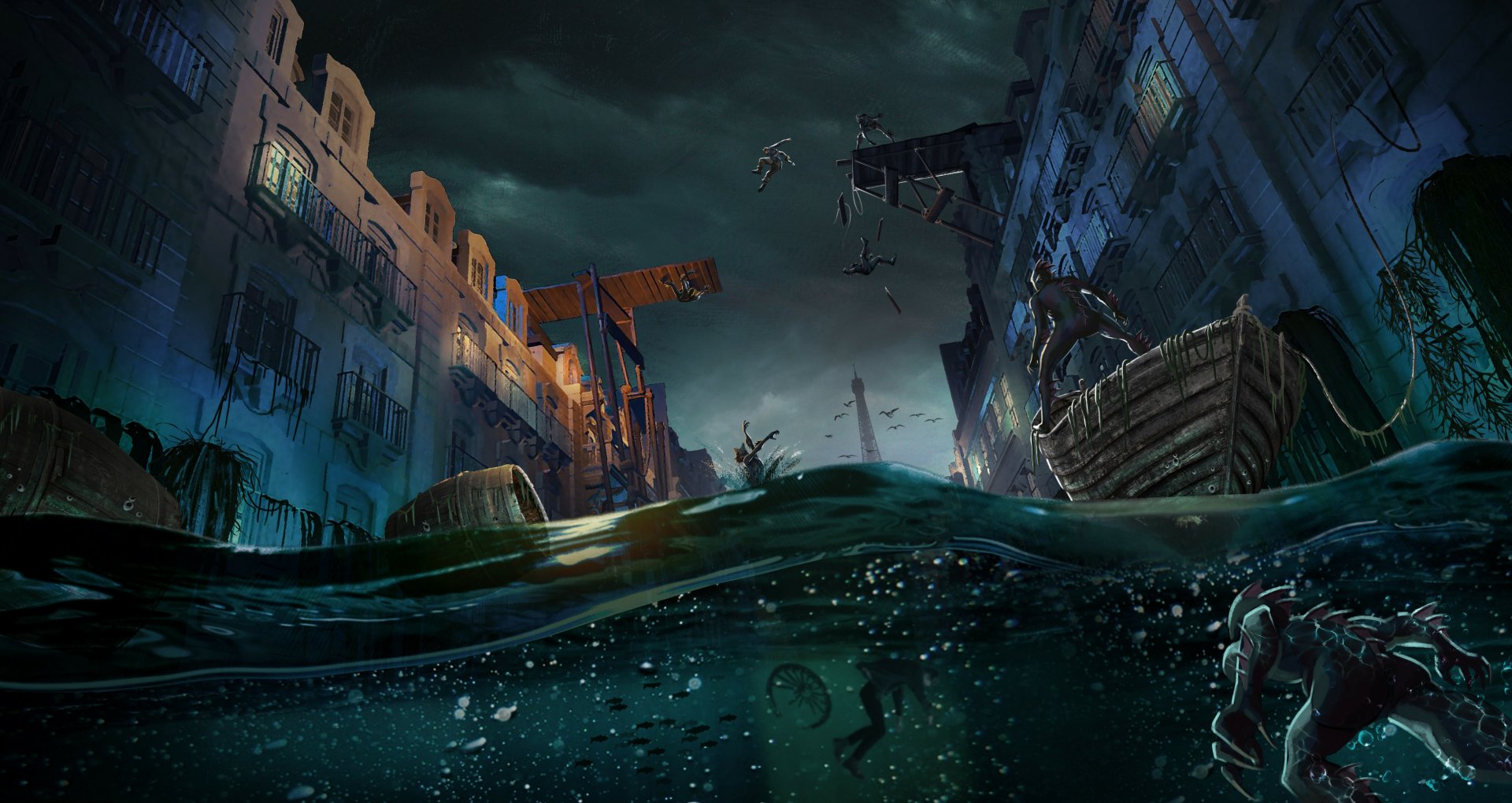 Download Dark Monster HD Wallpaper by Léo Gontier