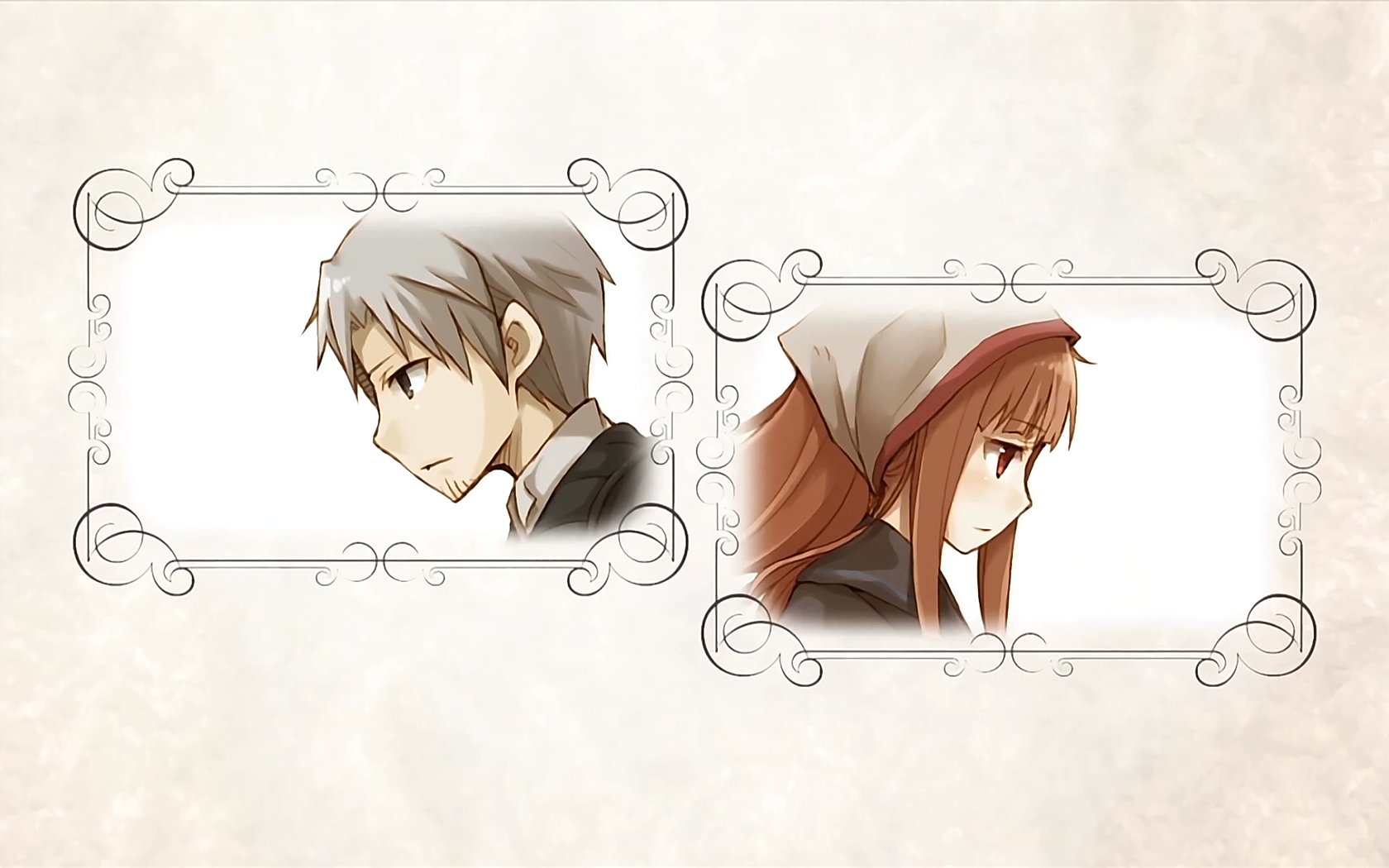 minimalist anime wallpaper spice and wolf