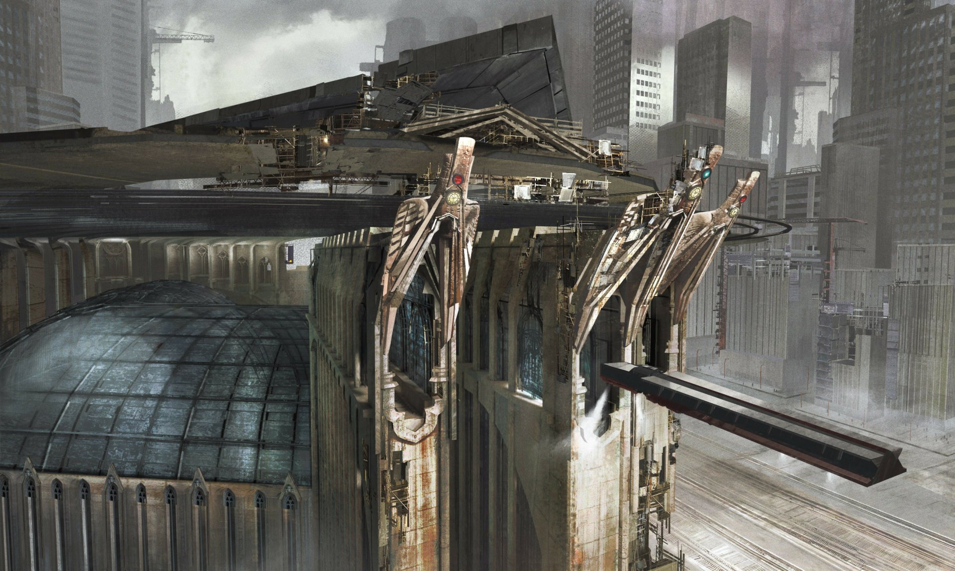 Download Sci Fi Structure HD Wallpaper by Jessie Jiang